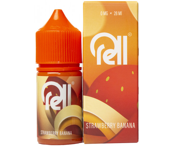 Жидкость RELL ORANGE Strawberry Banana/Клубника, Банан 0% 28 мл