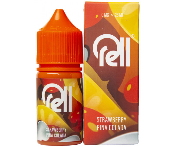 Жидкость RELL ORANGE Strawberry Pina Colada/Клубничная Пина Колада 0% 28 мл