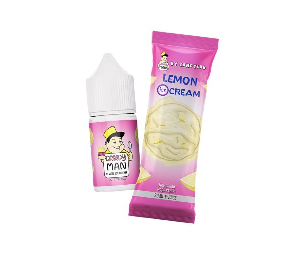 Жидкость Candyman Lemon ice Cream (Лимонное Мороженое) 30 мл